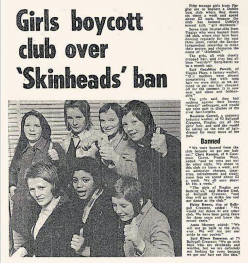 1970 girls skinhead ban
