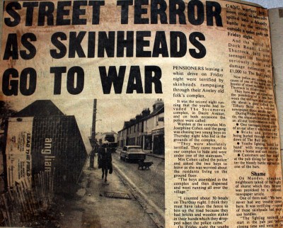 street terror as skinheads go to war